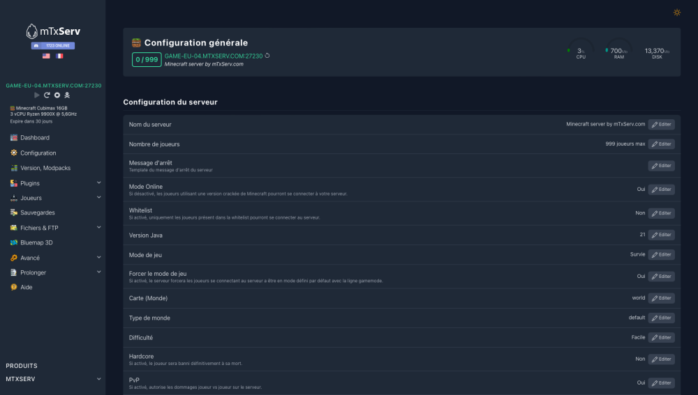 Configuration rapide