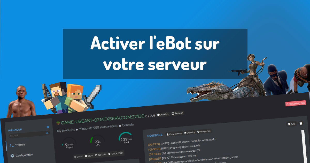 Activer l'eBot sur votre serveur