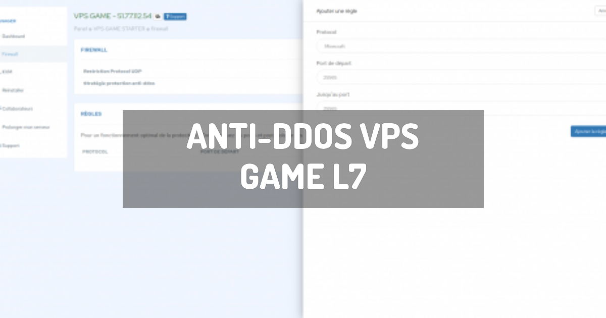 Anti-DDoS VPS GAME L7