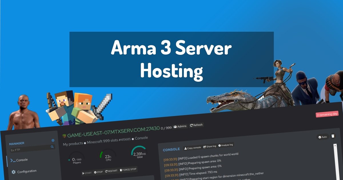 best arma 3 server hosting