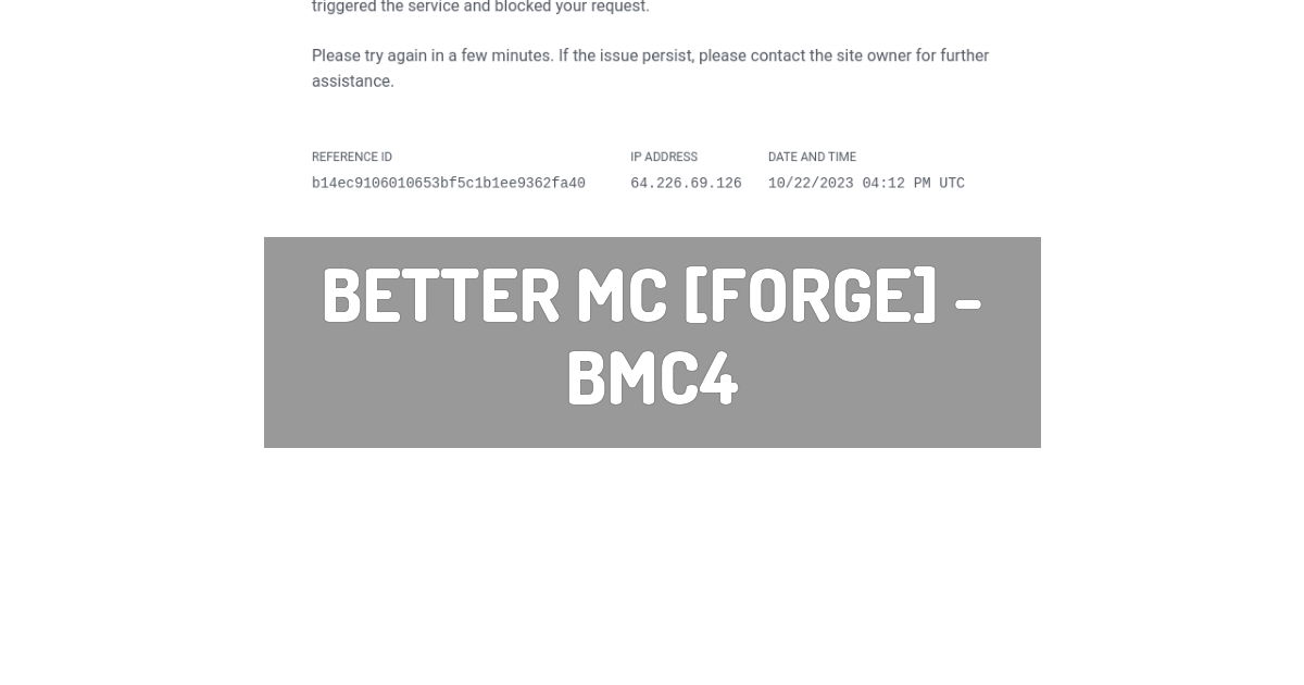 Better MC [FORGE] - BMC4 | Minecraft Modpack