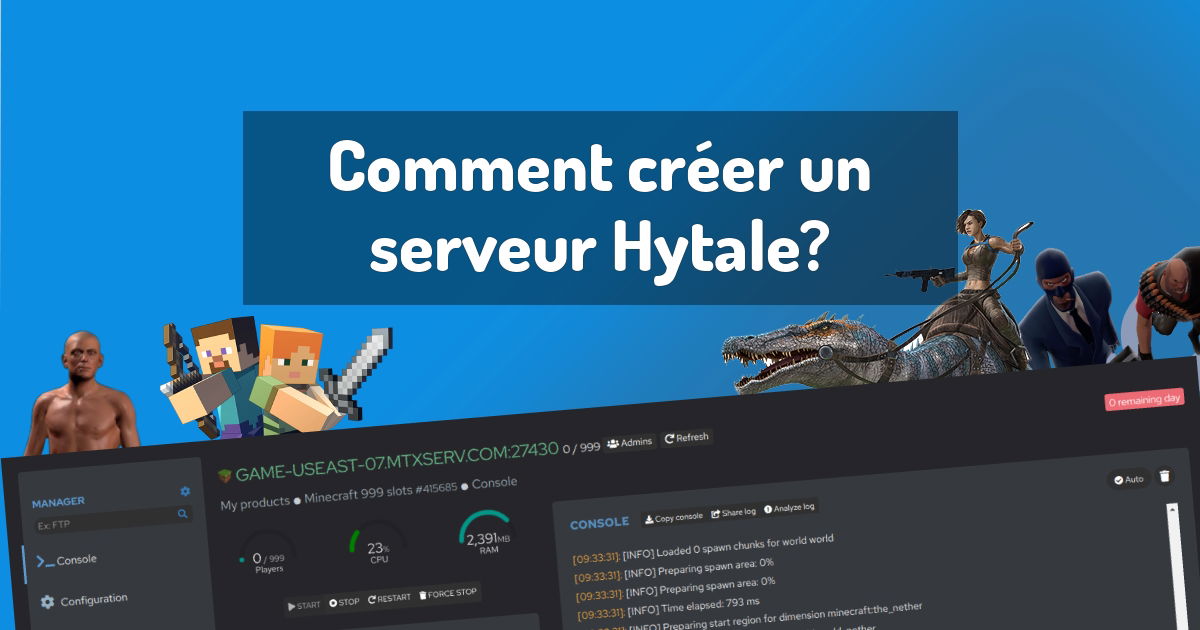 Comment créer un serveur Hytale?