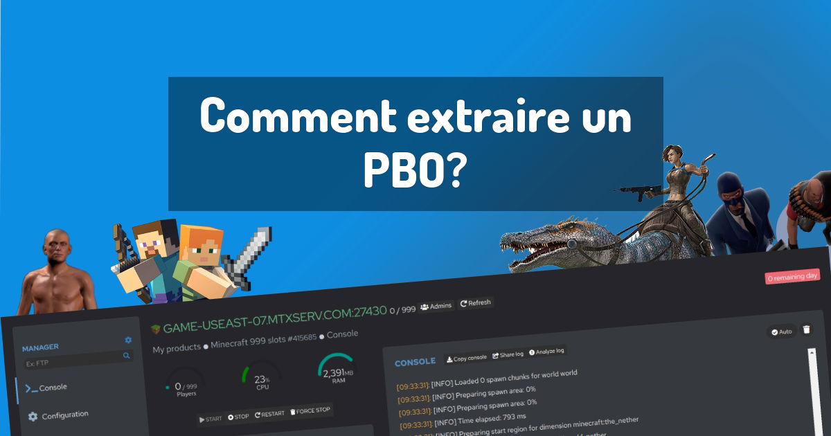 Comment extraire un PBO?