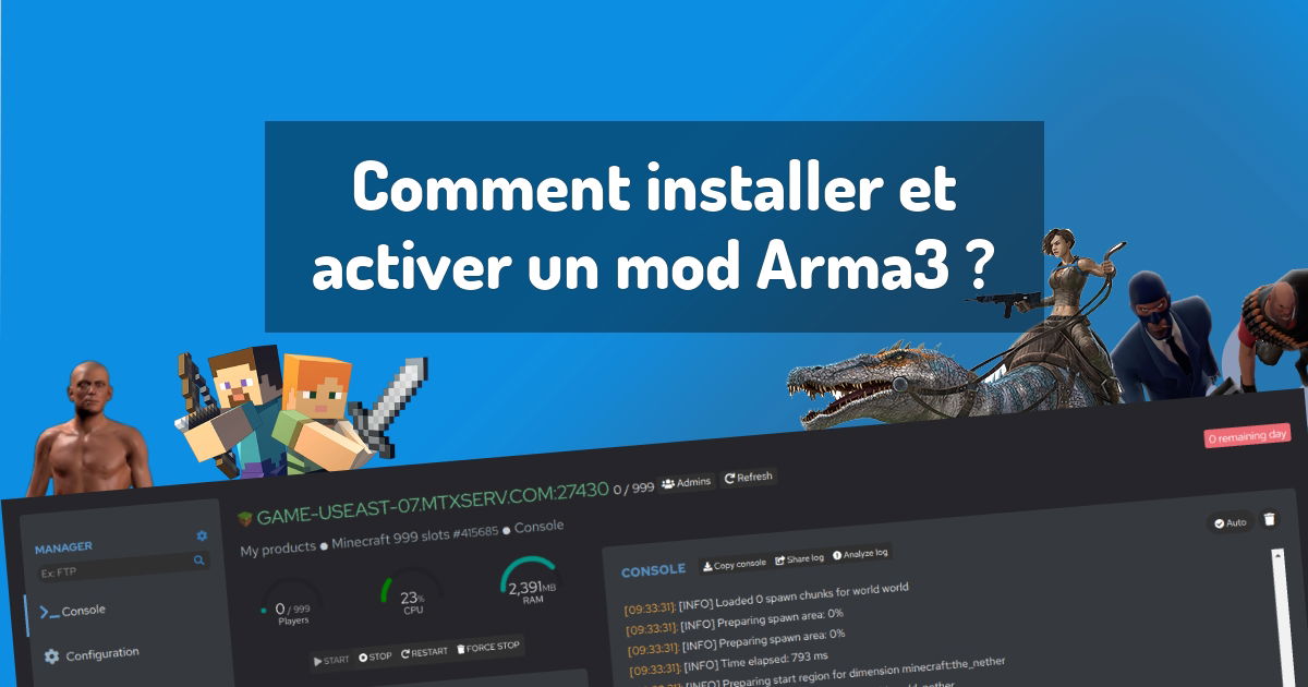 Comment installer et activer un mod Arma3 ?