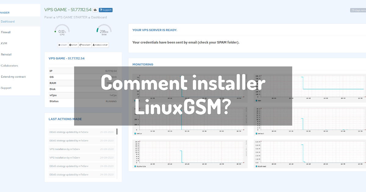 Comment installer LinuxGSM?