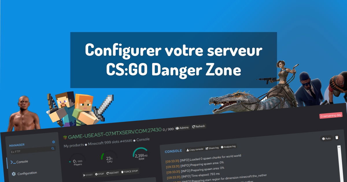 Configurer votre serveur CS:GO Danger Zone