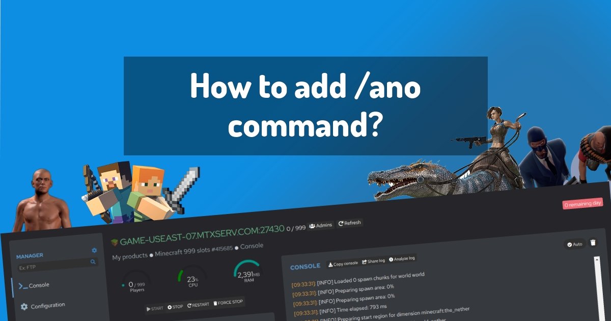 How To Add Ano Command