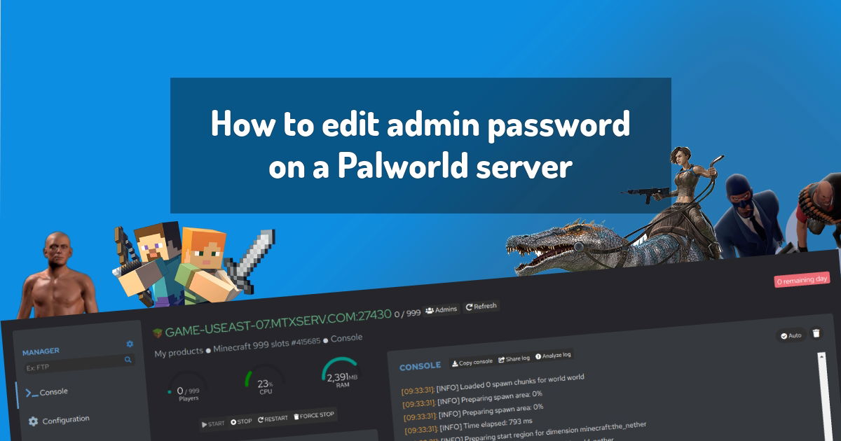 How to edit admin password on a Palworld server | Palworld Guides