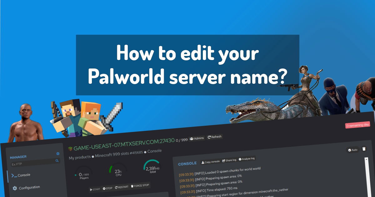 How to edit your Palworld server name? | Palworld Guides