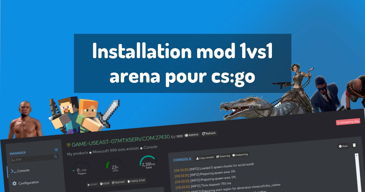 Installation mod 1vs1 arena pour cs:go
