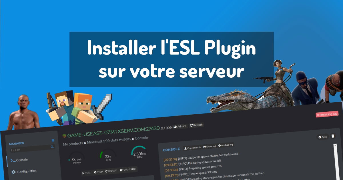 Installer l'ESL Plugin sur votre serveur