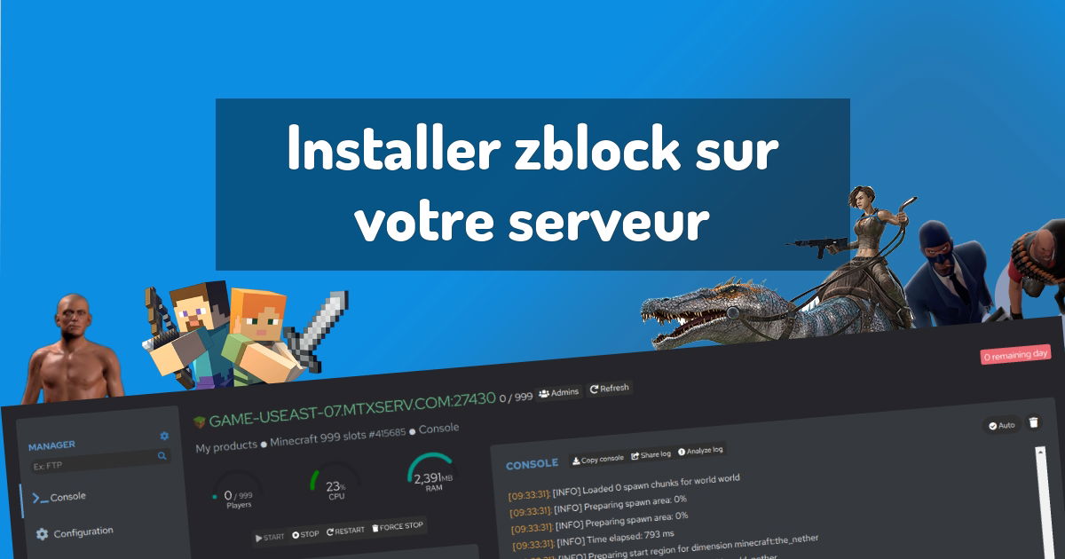 Installer zblock sur votre serveur