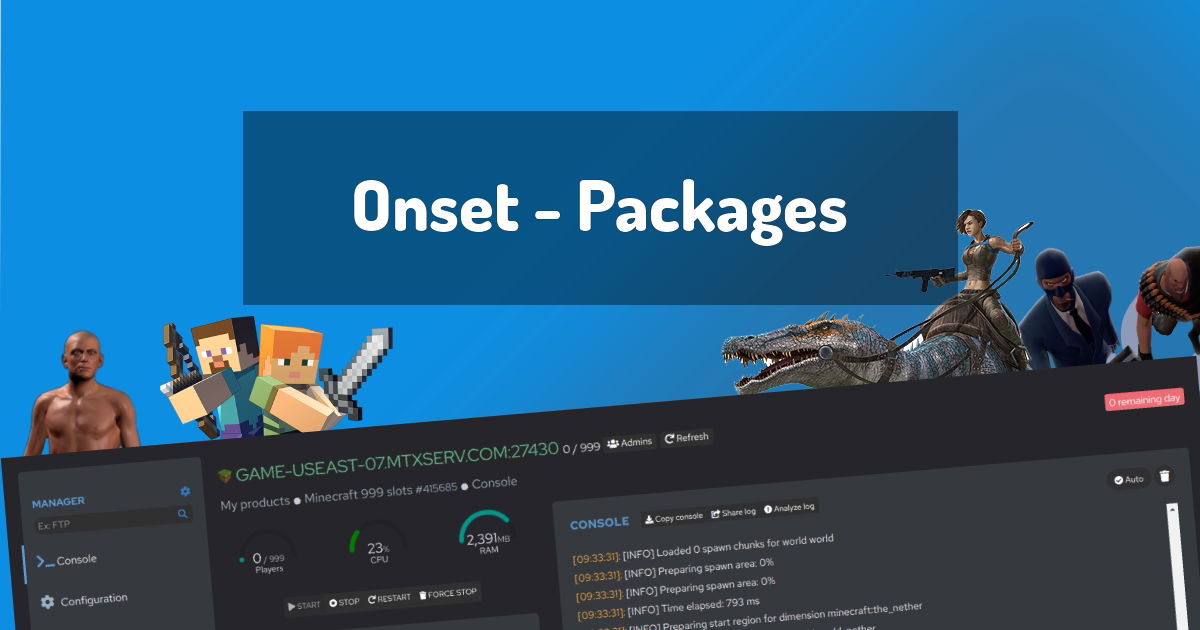 Onset - Packages