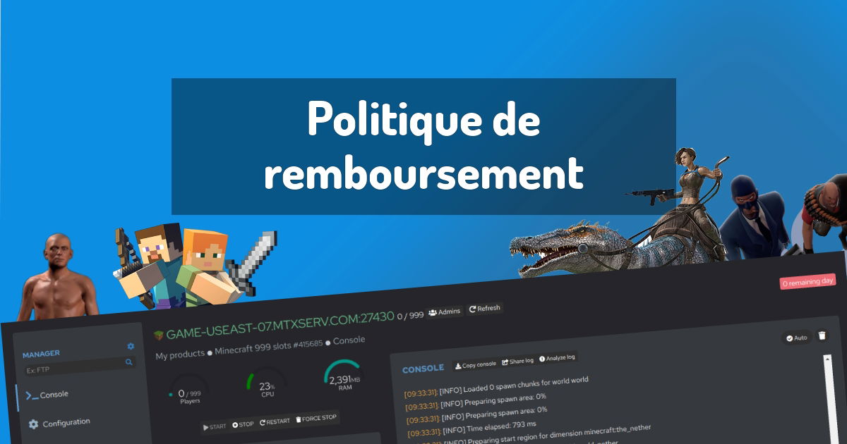 Politique de remboursement