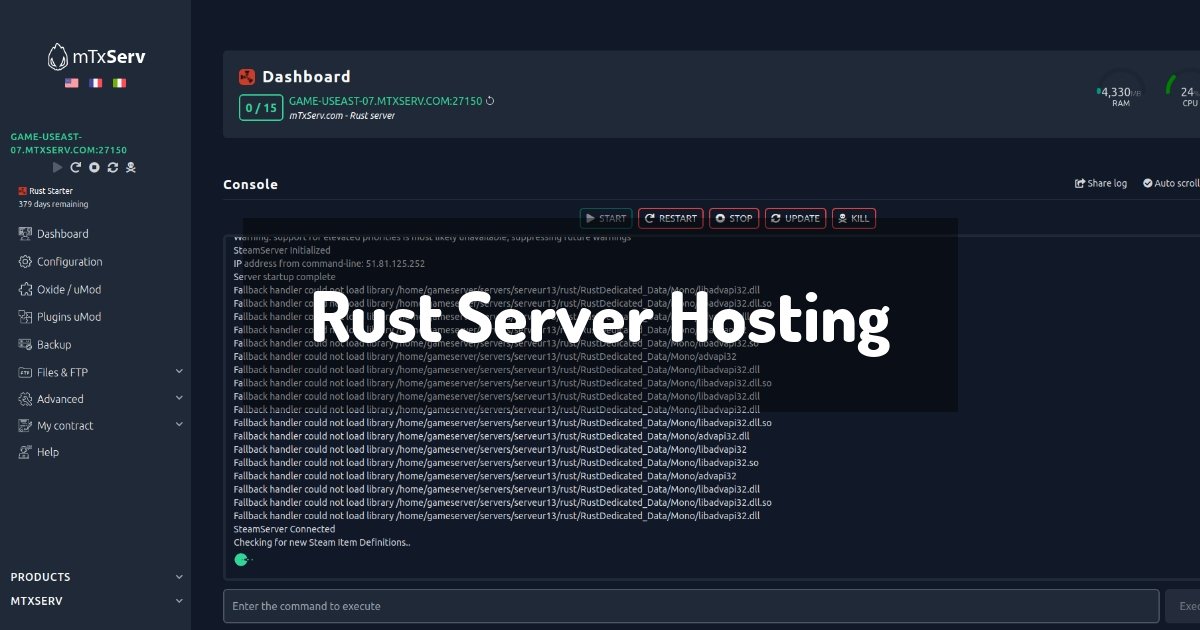 Rust Server Hosting