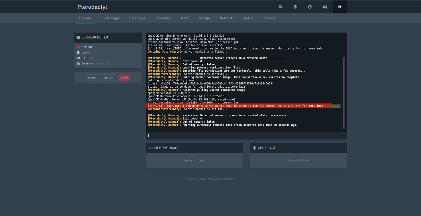 install and configure pterodactyl panel on your server